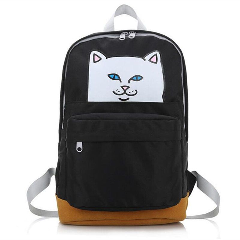 cat middle finger backpack