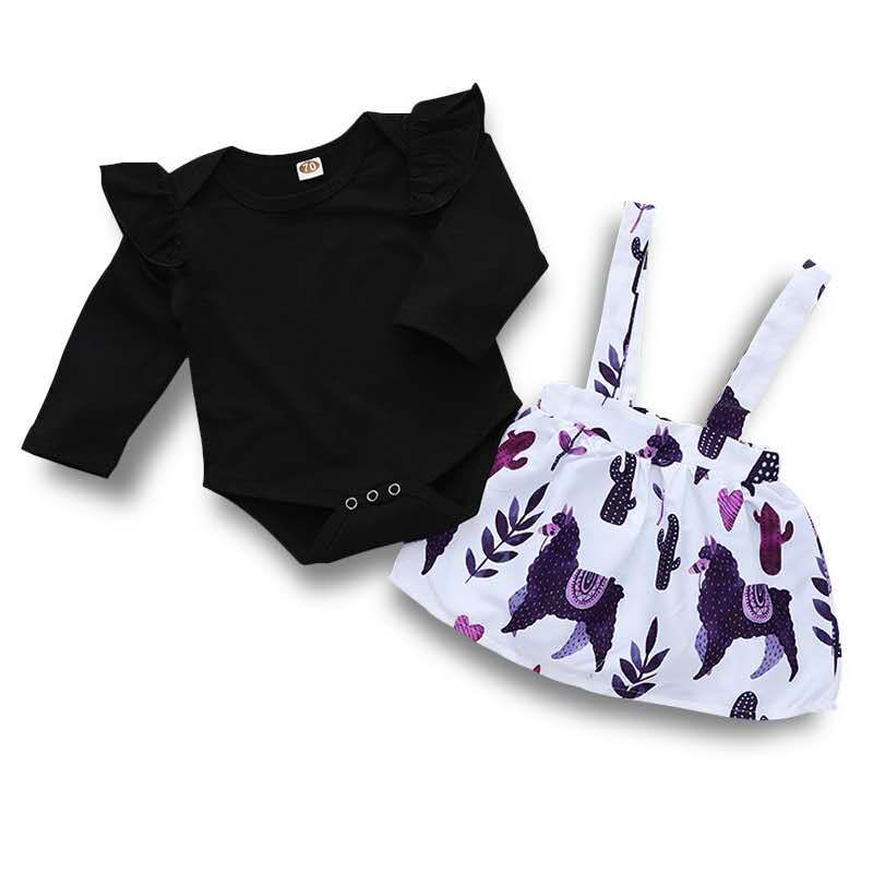 Grosshandel Baby Madchen Strampler Hosentrager Hosen Outfits Fruhling Baby Boutique Kleidung Euro Amerika Saugling Kleinkinder Lange Armel 2 Stuck Set Von Jaderabbit 9 52 Auf De Dhgate Com Dhgate