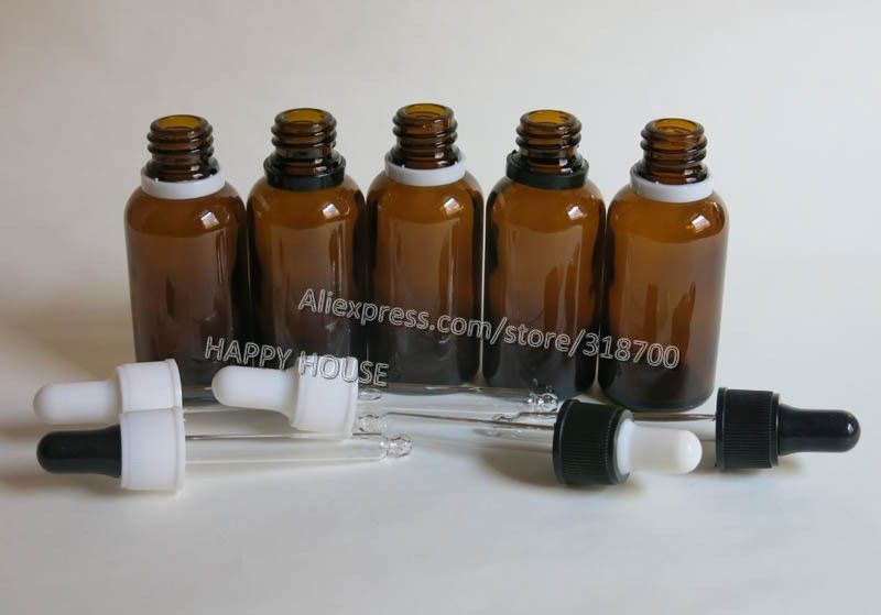 Amber Glass Dropper Bottles  30ml Brown Glass Bottles for E Juice