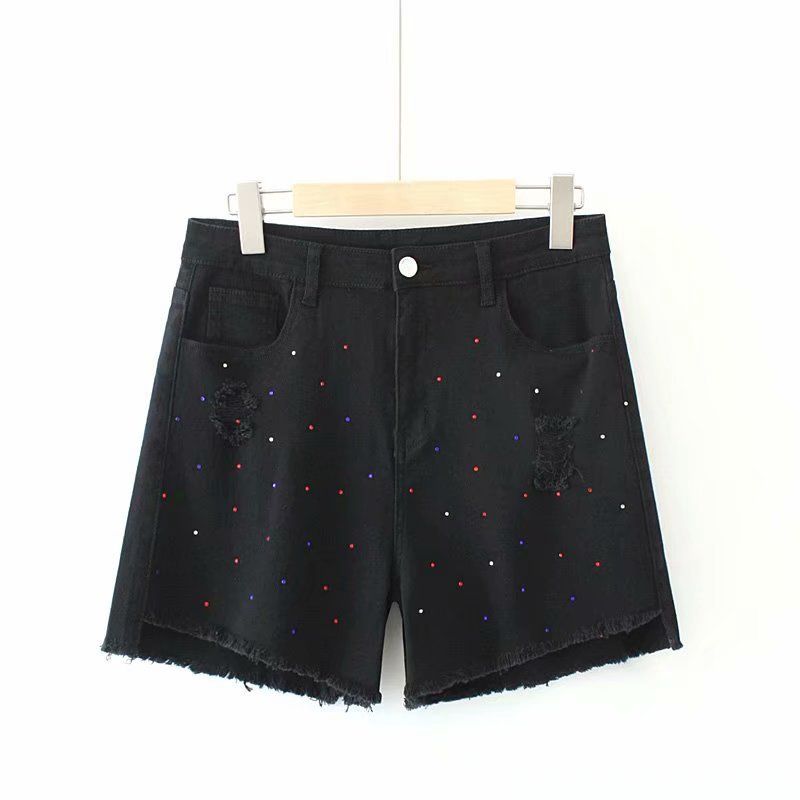 stretchable denim shorts
