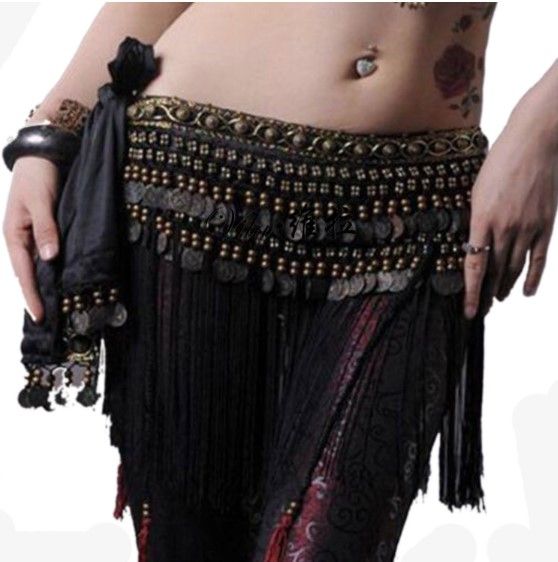Compre Nueva Danza Del Vientre Pañuelo De Cadera Monedero Cinturón De Moneda De Cobre Tribal Franja Traje Correa De La Borla De La Danza Del Vientre De Cobre Cintura Cinturón Accesorios De