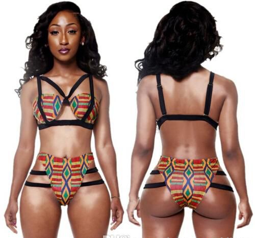 african high waist swimsuit