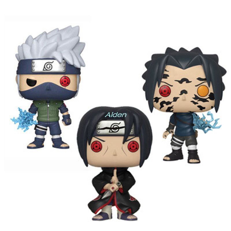 2019 Q Version Creative Pop Naruto Uchiha Itachi Uchiha Sasuke Hatake Kakashi Birthday Gift Pvc Action Collectible Model Toy 10cm Box G838 From