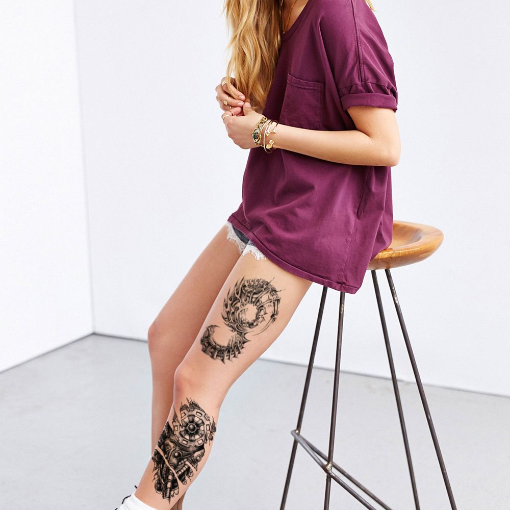 Fake Unique Waterproof Temporary Tattoo Sticker Machine Arm Wheel Gear Time Leg Body Art Tattoo Design Fake Unique Waterproof Temporary Tattoo Sticker Machine Arm Wheel Gear Time Leg Body Art Tattoo Design
