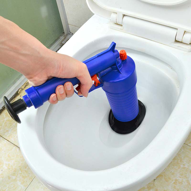 DINY Home & Style High Pressure Powerful Pump Multi-Drain Plunger Bathroom Kitchen Toilet Shower Sinks Black 