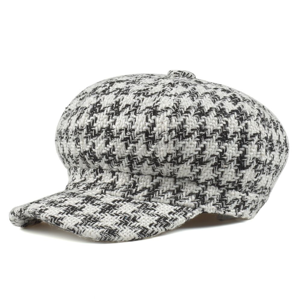 LL Spring Summer Bold Line Newsboy Caps Black