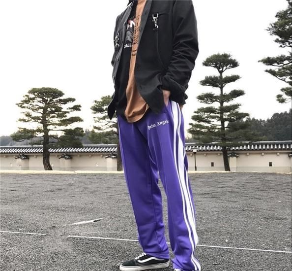 palm angels joggers purple
