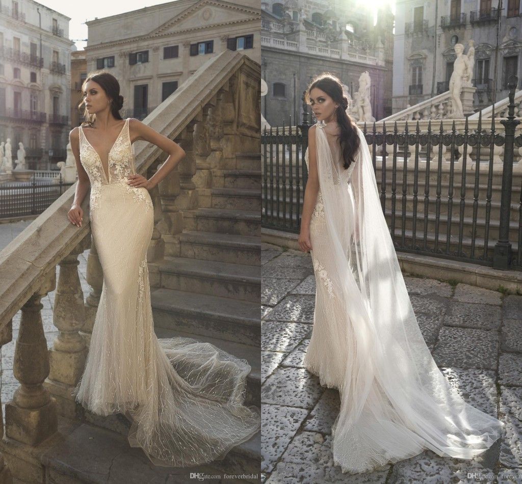 forever lace wrap gown