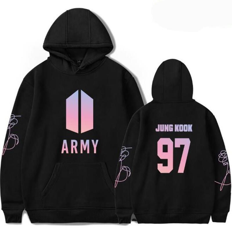 BTS Ejército sudaderas con capucha Love Yourself chaqueta con capucha popular idol BTS JUNGKOOK