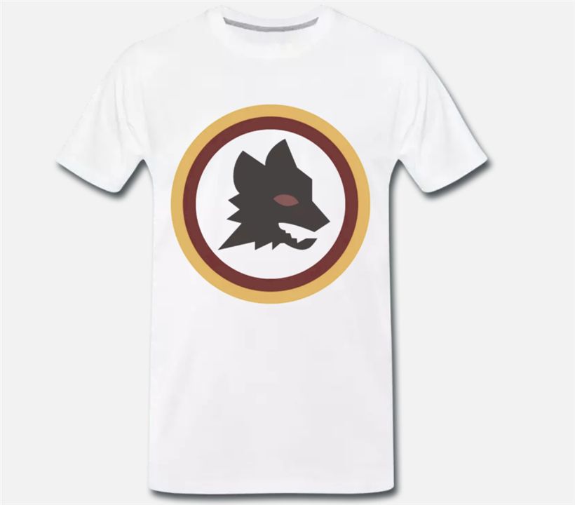 T Shirt Maglia Meme Roma Forza Giallorossi Logo Anni 80 Calcio