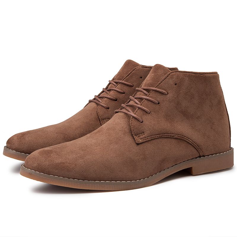 casual england suede leather short boots
