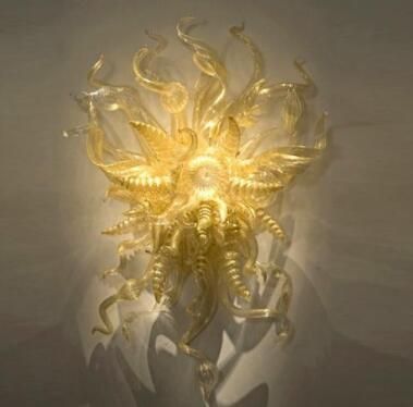 2020 Wall Mounted Colored Murano Glass Fancy Wall Art Lighting Italy Designed Chihuly Style Modern Art Deco Glass Wall Lamps For Home Hotel Decor From Zenstore1213 246 23 Dhgate Com