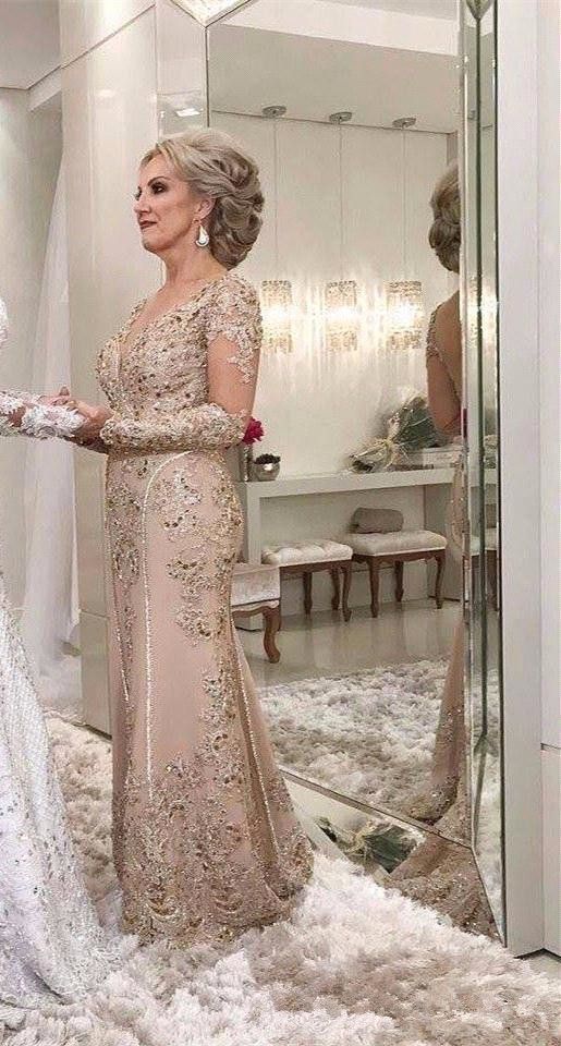 Madre De Los Vestidos De La Novia 2021 Una Línea Sheer Mangas Largas Formal Godmother Evening Wedding Fiesta De Bodas Vestido Plus Tize Hecho A Medida De 13412 DHgate