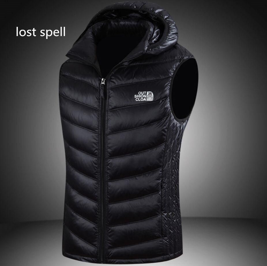 sleeveless hooded jacket men's
