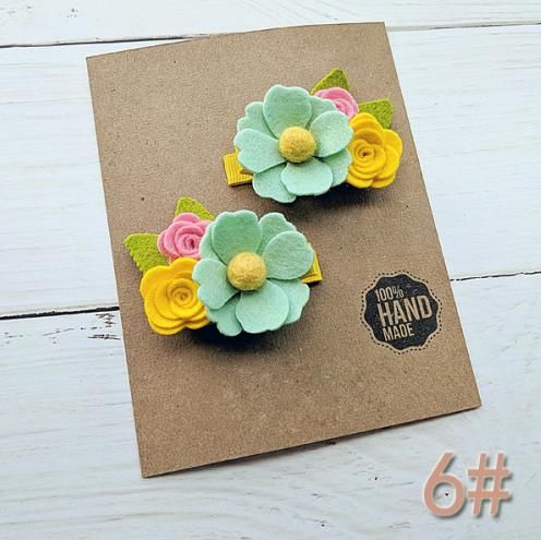 Felt Flowers Baby Girl Headband Toddler Hair Clip Felt Bows Felt Flower Pin,Summer Fashion