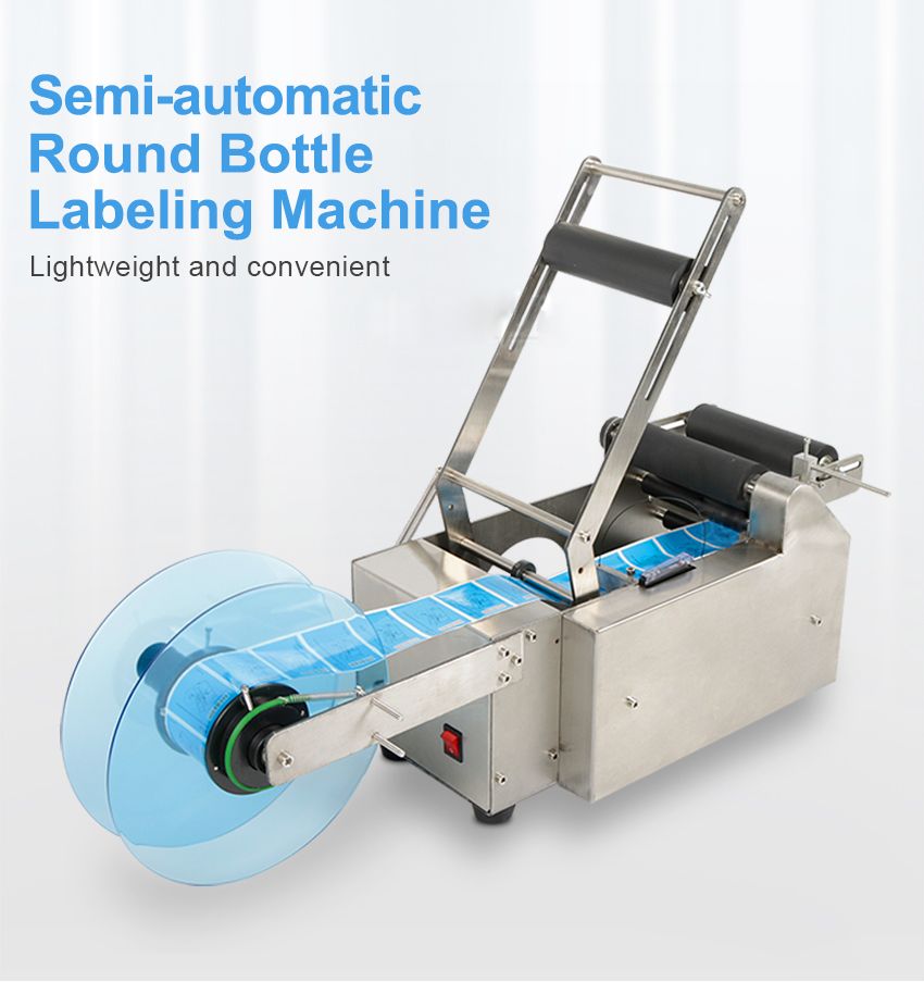 Mt 50 1w Semi Automatic Round Bottle Labeling Machine Medicine Catering Plastic Glass Metal Bottle Stainless Steel Labeler From Mofiabright 705 79 Dhgate Com