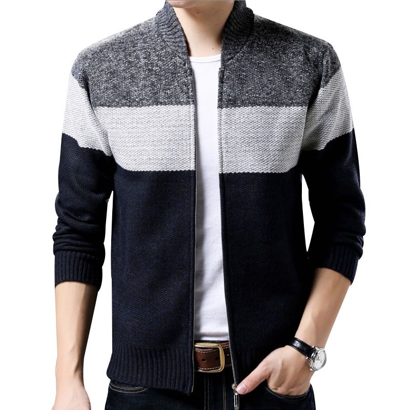 Compra Moda Béisbol Collar Cardigan Suéter Hombres 2019 Otoño Invierno Con  Cremallera Chaqueta Ropa Chompa Hombre Pull Homme Hiver Hombres Suéter  Barato | Entrega Rápida Y Calidad | Es.Dhgate