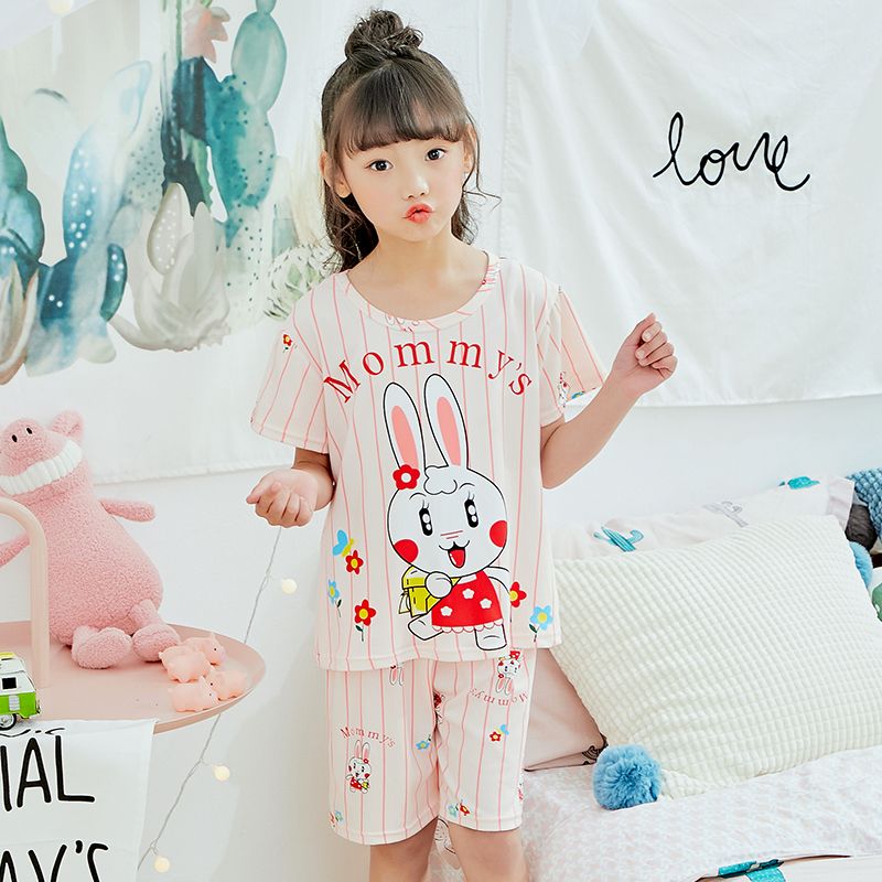 Kids Pajamas For Boys Summer Home Clothing Set Girl Sleepwear Baby Pajama Bottoms Pajama Top Children Short Sleeved Nightwear Cheap Boys Pjs Pajamas For Toddler Girls From Hellocompanys 21 11 Dhgate Com