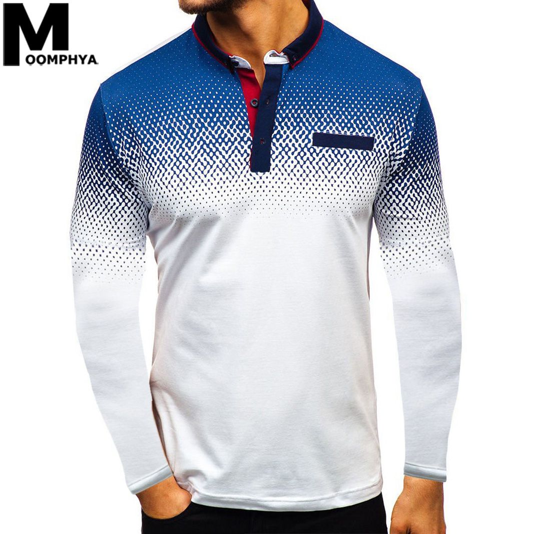 long sleeve polo shirts with chest pocket