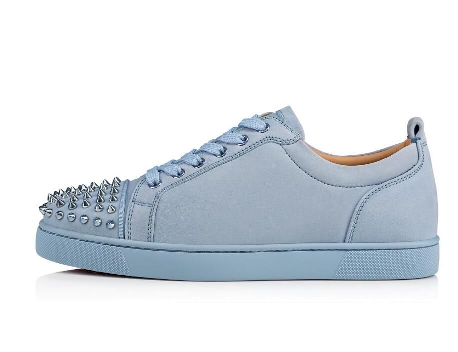 sky blue red bottoms