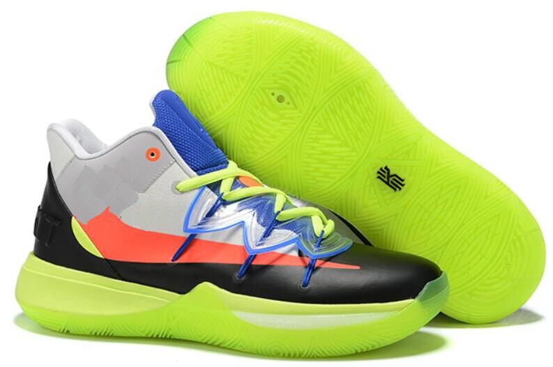Nike Kyrie 5 Green Volt White Men 's Basketball Shoes Pinterest