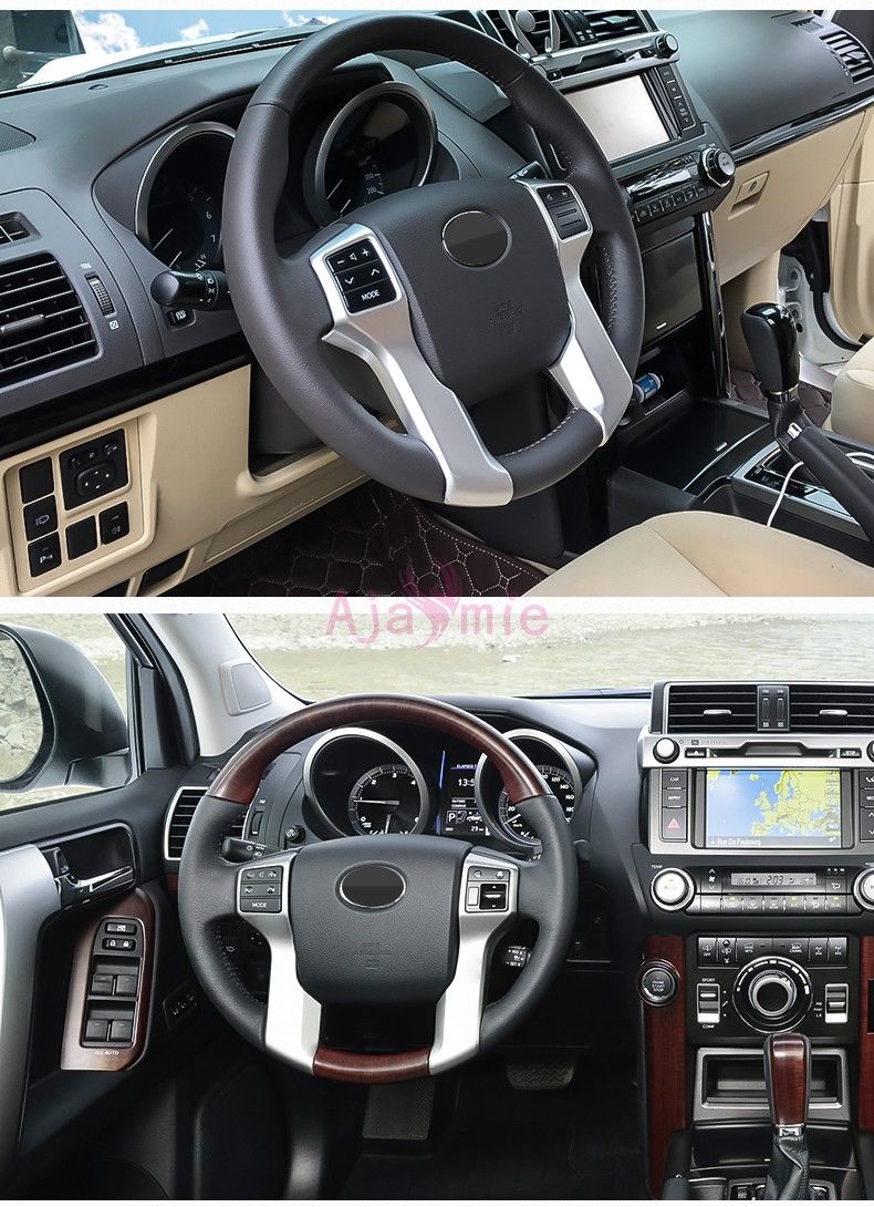 Grosshandel Fur Toyota Land Cruiser 150 Prado Lc150 Fj150 2010 2017 Interieur Lenkradbezug Verkleidung Chrom Auto Styling Zubehor Von Bodoris Store