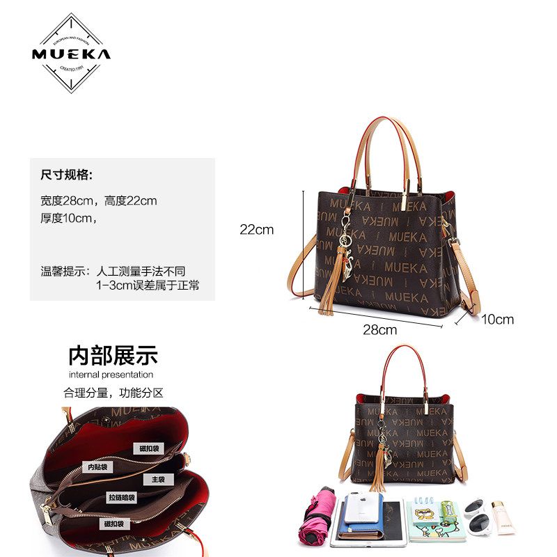 Messenger tote bag for women MUEKA totes purse black handbags for women