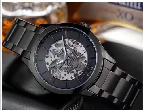 Acheter Nouvelle Montre Maserati Célèbre Squelette De Montre Bracelet Pour Hommes  Montre En Acier Inoxydable De Haute Qualité Des Montres Mécaniques Pour  Hommes De 14,67 € Du Liangduo16172 | Fr.DHgate.Com