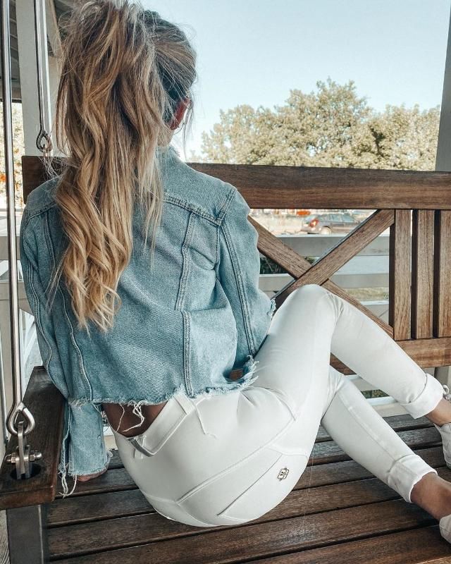 Melody Leather White Pants Wet Look 