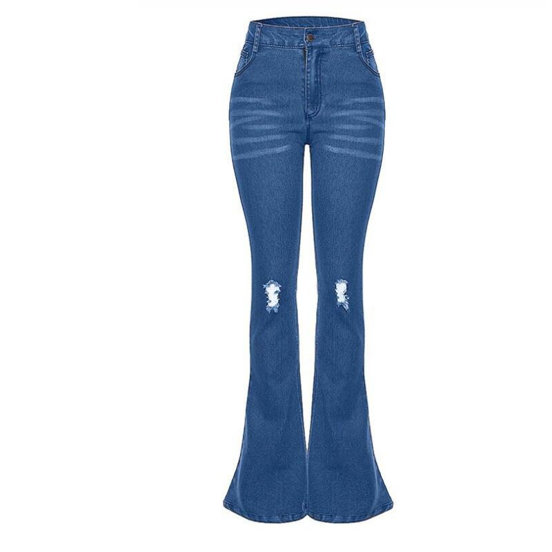high waist bootcut jeans women's stretch