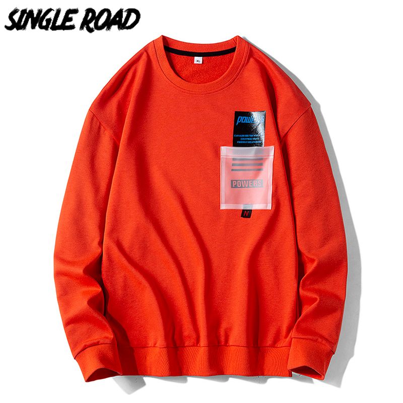 yellow crew neck sweatshirt mens