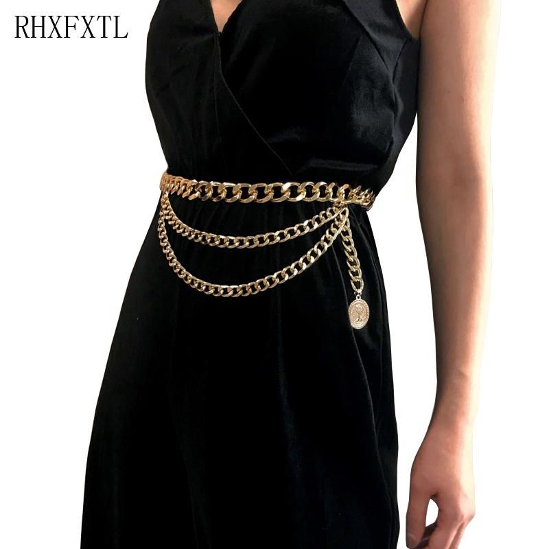black dress gold belt
