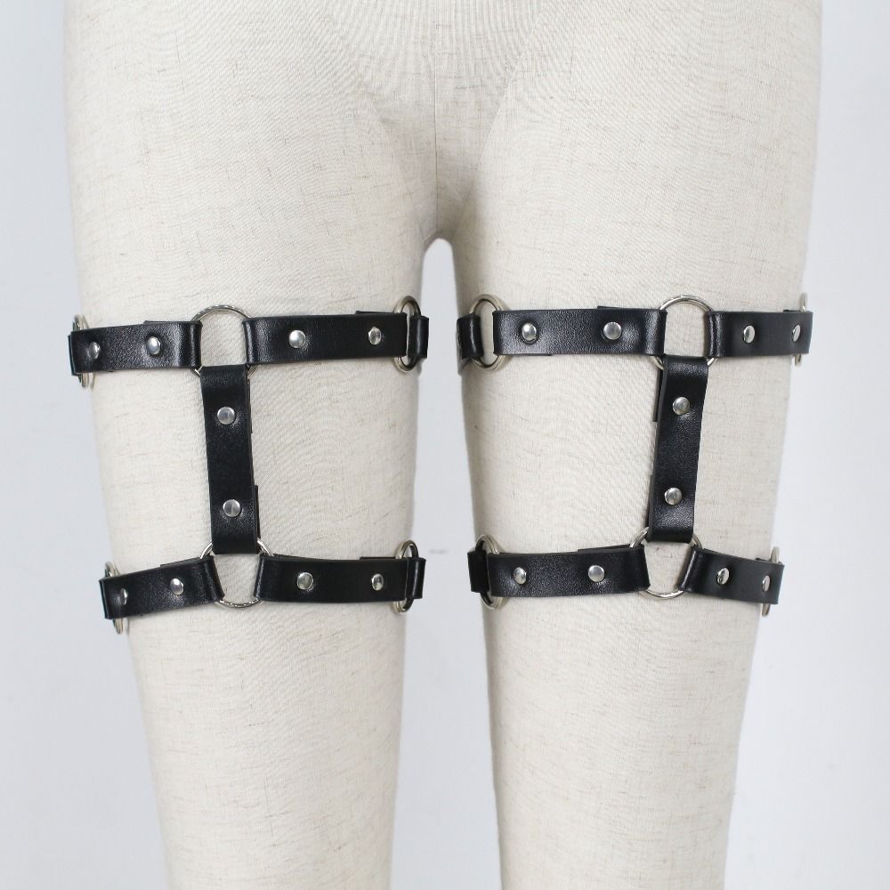 Leg Harness Leather Garter Bondage 