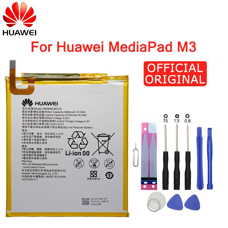 Hua Wei Replacement Tablet Battery Hb29c0ecw For Huawei Mediapad M3 8 4 Btv W09 Btv Dl09 Sht Al09 Sht W09 5100mah From Max 3c 150 86 Dhgate Com