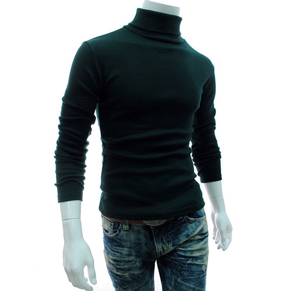 high neck t shirt mens