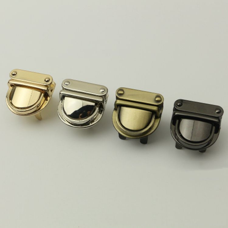 Oval-Shape Turn Lock Snap Clasps Closure Bag Buckles DIY Hardware Accessories