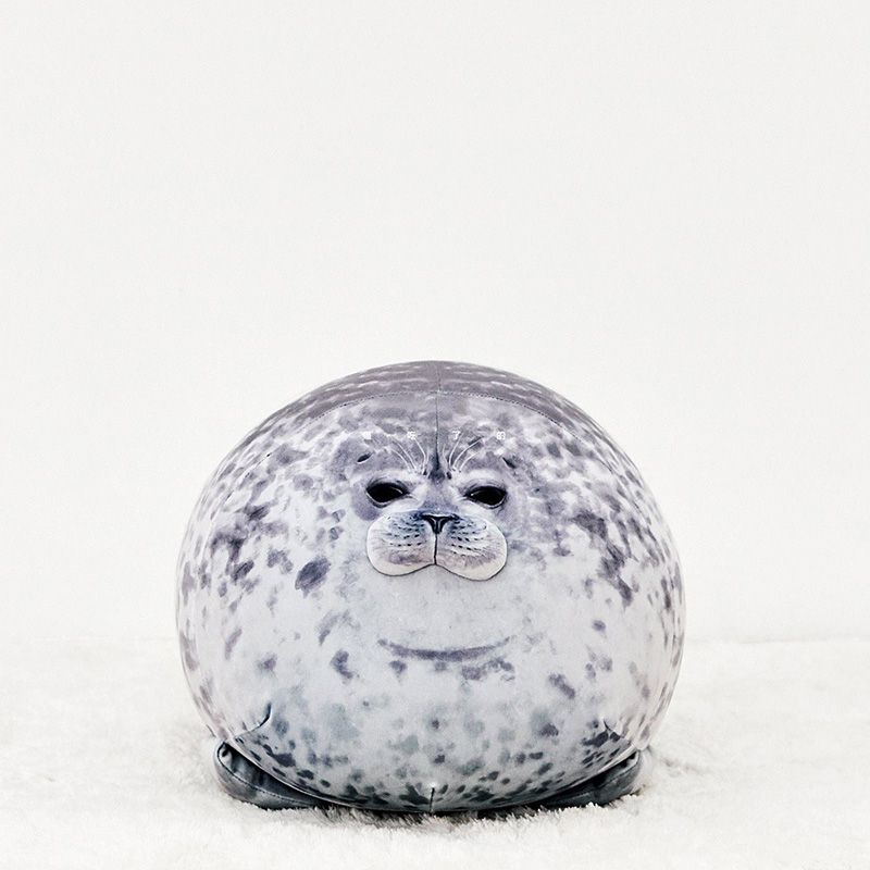 stuffed seal plush pillow toy