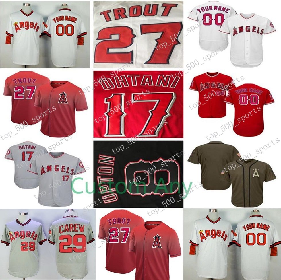 mike trout youth jersey red