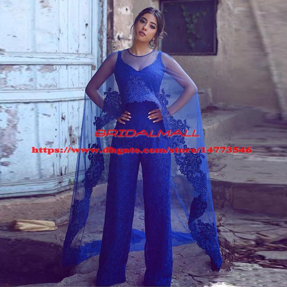 royal blue lace jumpsuit