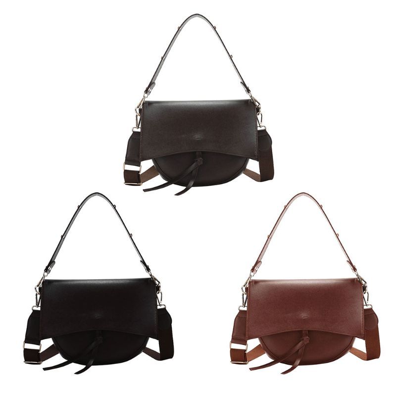 wide strap handbag