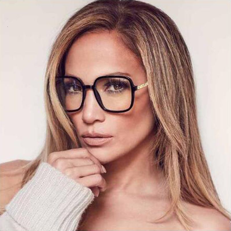 QPeClou 2020 Marco TR90 Vidrios Mujeres Grandes Mujer Óptico Del Ordenador Transparente Lentes Gafas De Grau De | DHgate