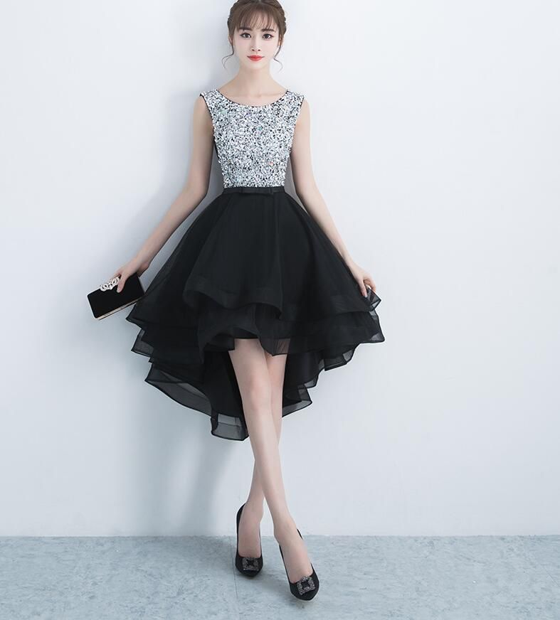 abito da sera nero corto