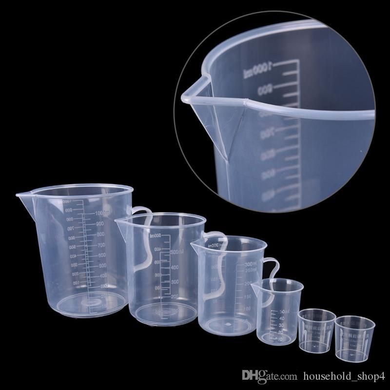 Plastic Measuring Cup Jug pour Spout Surface Kitchen Tool Supplies F8L5 J2X4