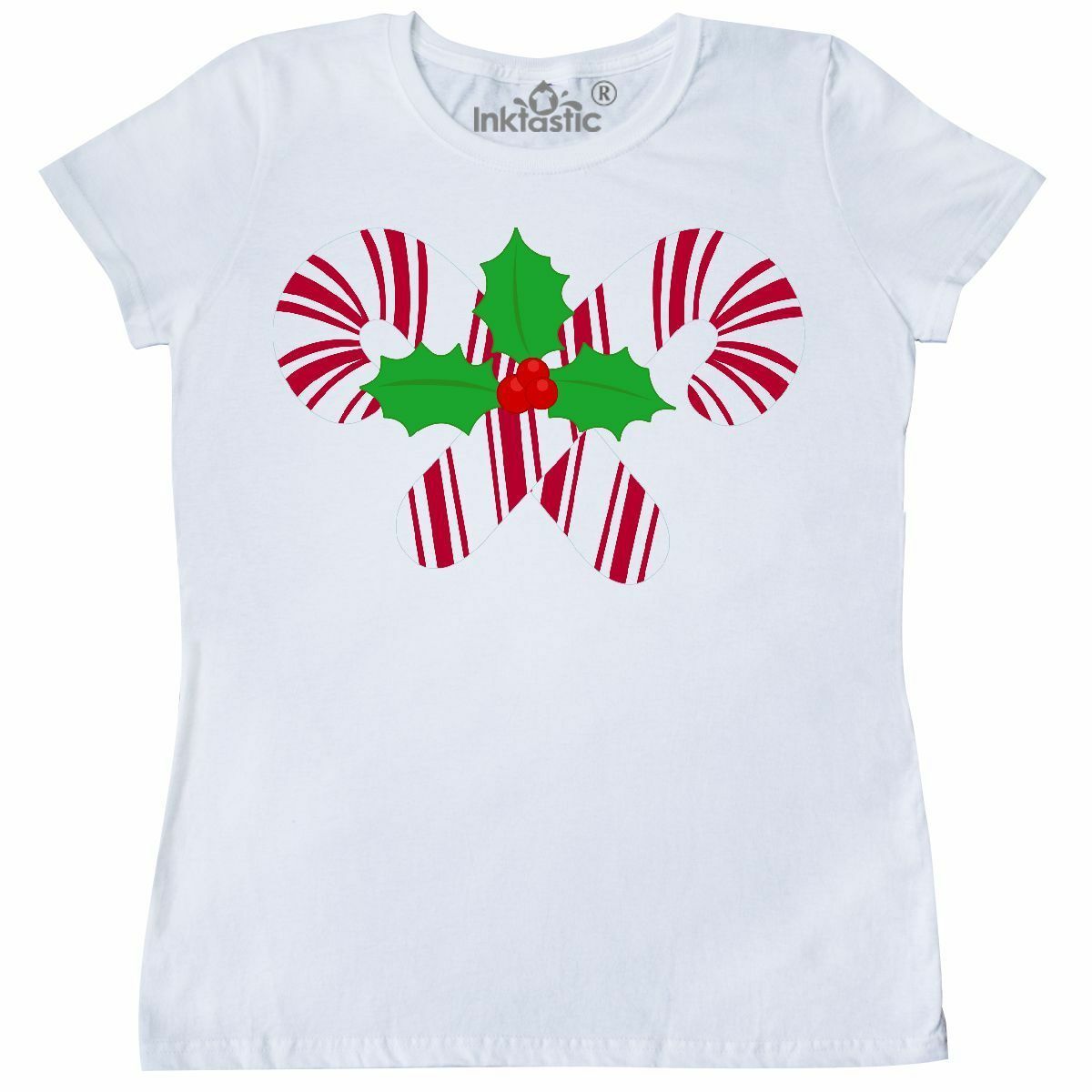 Inktastic Candy Canes And Holly 