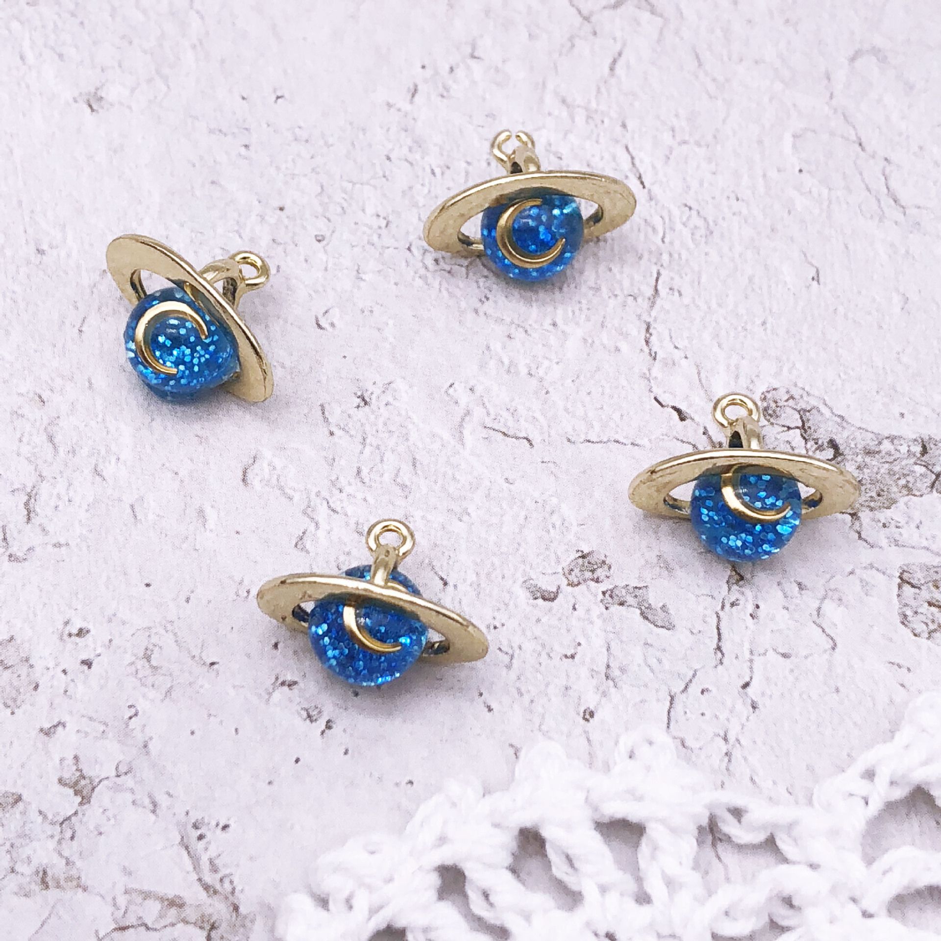 Lots Moon//Star//Planet Enamel Charm Pendant For DIY Necklace Earrings Bracelet CA