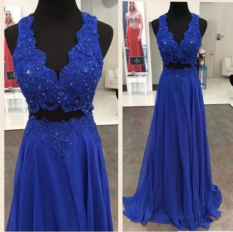 dark blue tight prom dress