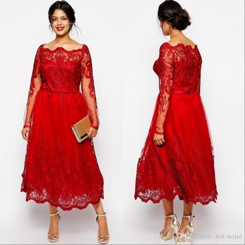 red mother of the bride dress