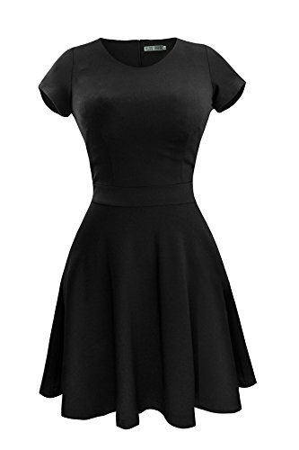 womens plain black dress