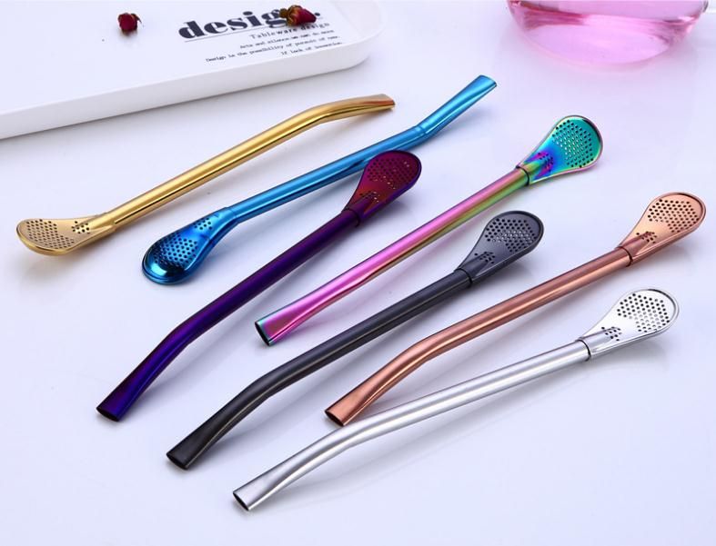 Bombilla Straws Filter Straw 304 Stainless Steel Food Grade Drinking Straw Spoon Tea Filter Yerba Mate Tea Straws Reusable Colorful Sn1954 Drinking Straws Drinking Straws Canada From Topsell2019 1 64 Dhgate Com
