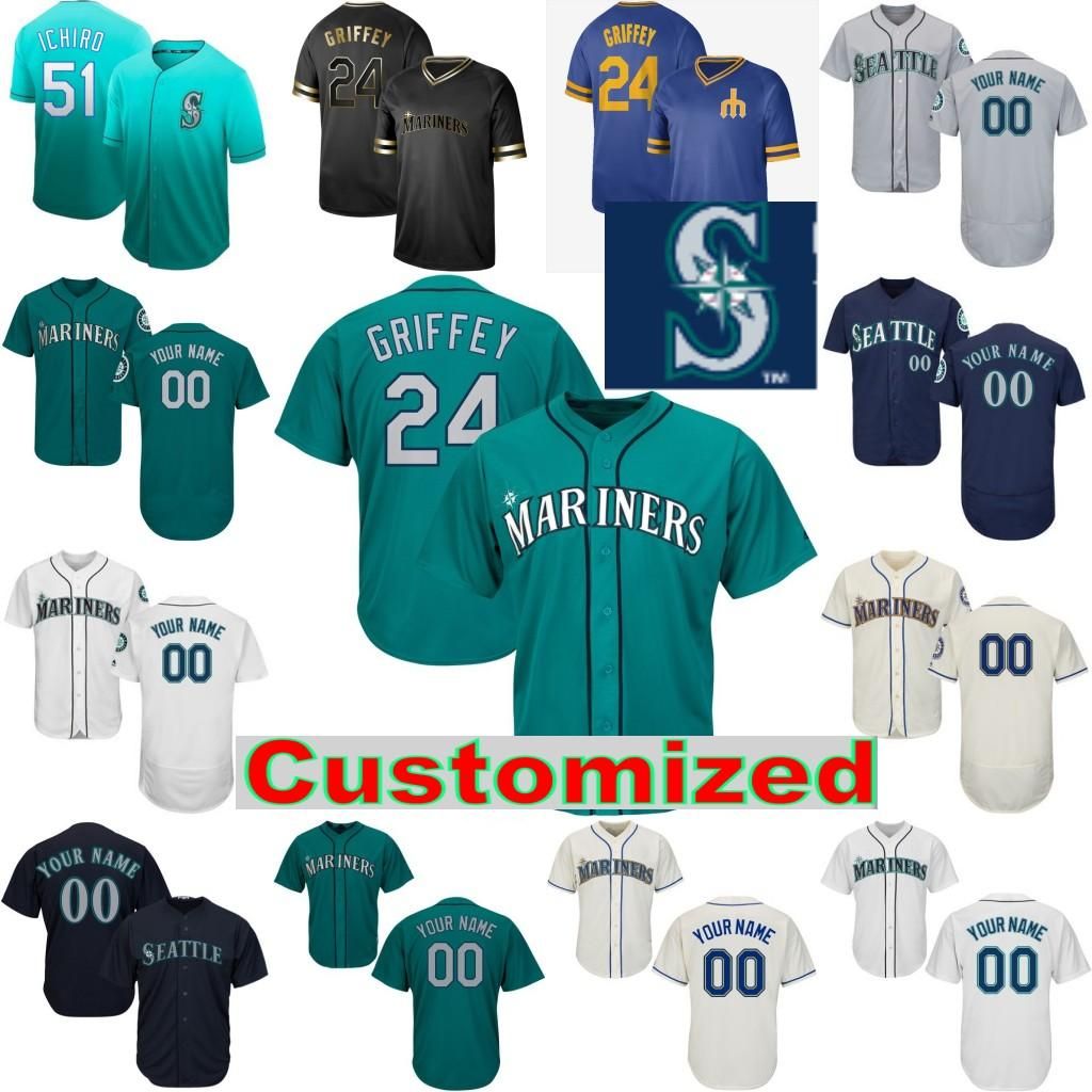 seattle mariners black jersey